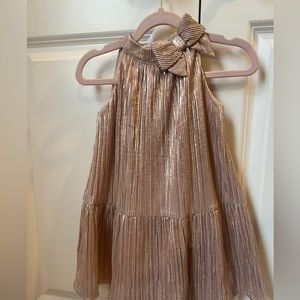 Janie and Jack Gold Sleeveless Dress